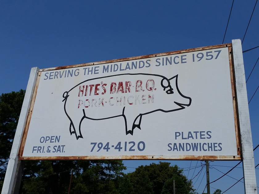 Hite’s BBQ, West Columbia SC