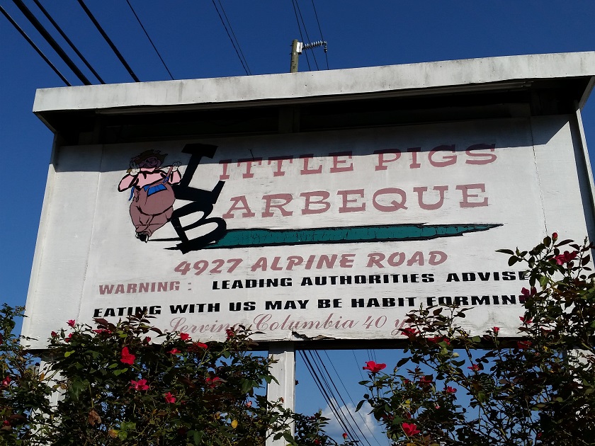 Little Pigs Barbeque, Columbia SC