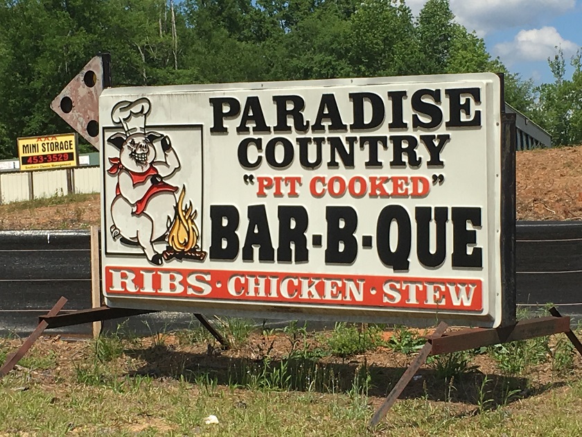 Paradise Country Bar-B-Que, Milledgeville GA